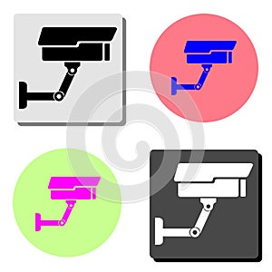 CCTV. flat vector icon