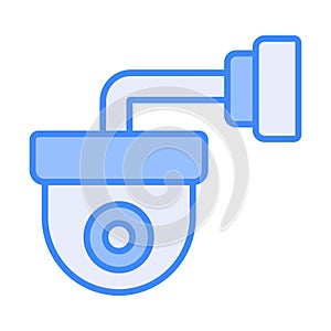 Cctv icon. Security camera icon vector. Dome camera