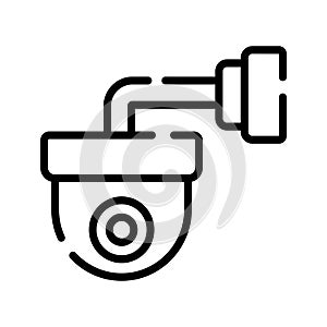 Cctv icon. Security camera icon vector. Dome camera