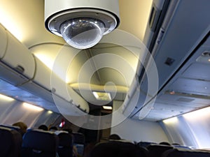 CCTV inside airplane