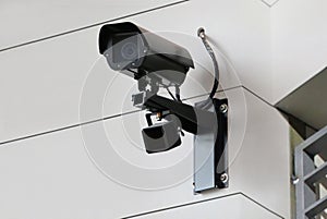 CCTV monitoring home building surrounding area