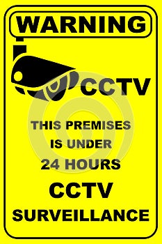 CCTV IN OPERATION WARNING SIGN