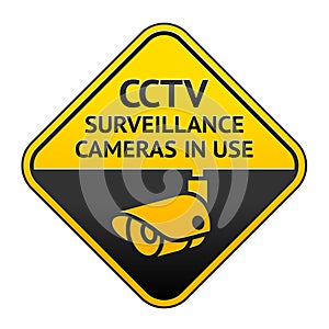 CCTV pictogram, video surveillance symbol