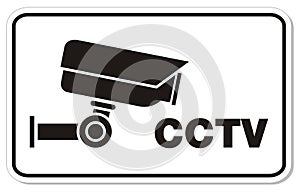 CCTV rectangle sign