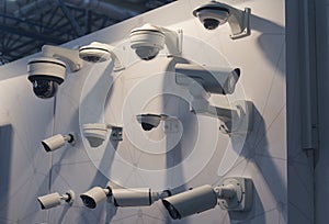 CCTV security camera at the exhibition stand