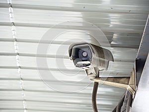 CCTV security camera installed in airport and subway for security guard monitoring and surveillance for not let bad things happen