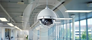 CCTV security camera or surveillance system in office