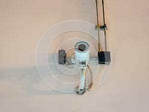 cctv security camera on wall