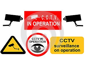 CCTV surveillance signs