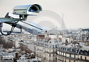 CCTV surveillance system paris roof