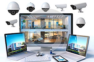 CCTV systems provide surveillance and security, managed through electronic control and synchronization of devices for robust safet