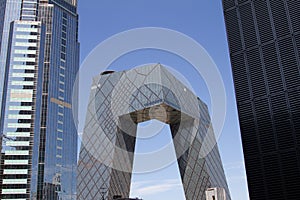 CCTV Tower, a skyscraper in the CBD area of Beijing, China