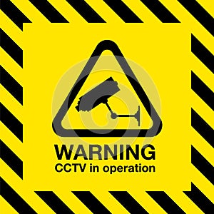 Cctv warning sign