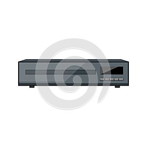 cd blu ray player cartoon vector illustration