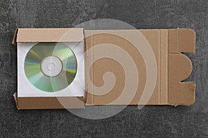 Cd in cardboard mailer shipping box