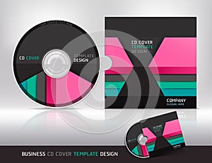 Cd cover design template. Abstract background.