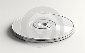 CD Disc Unveiled on Transparent Canvas