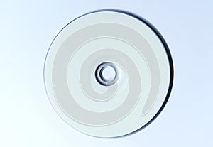 CD DVD blank disc on white table