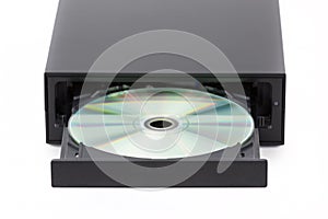 CD / DVD burner on white background