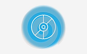 Compact disc icon sign symbol