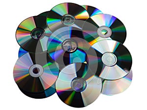 CD DVD disk heap