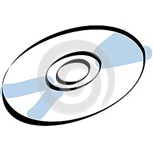 Cd / Dvd icon vector photo