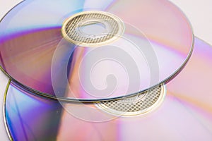 Cd dvd isolated on white