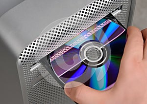 CD or DVD reader