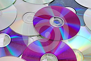 Cd,dvd reflective shiny cd dvds background texture pattern.