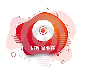 CD or DVD sign icon. Compact disc symbol. Vector