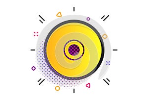 CD or DVD sign icon. Compact disc symbol. Vector