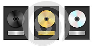 CD and DVD vector design illustration
