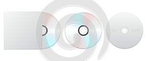 CD and DVD vector design illustration
