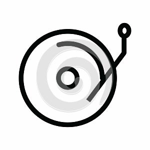 CD on Fire icon vector