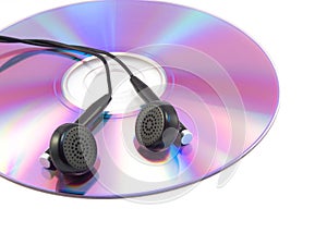 CD and headphone