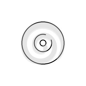 CD icon. Element of bar for mobile concept and web apps iicon. Thin line icon for website design and development, app development