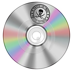 Cd with pirated software