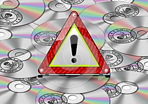 Cd with pirated software