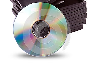Cd-rom with black boxes