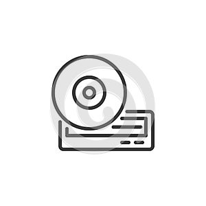CD-ROM line icon