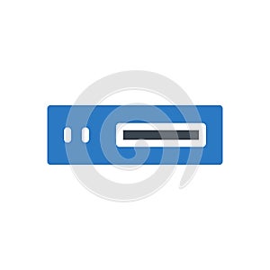 Cd rom vector glyph colour icon