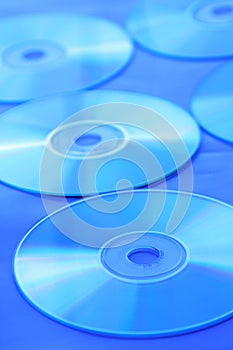 Cd's in blue mood