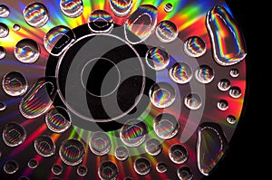 CD with Waterdrops