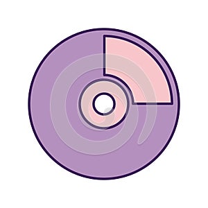 cd on a white background