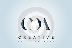 CDA abstract letter logo