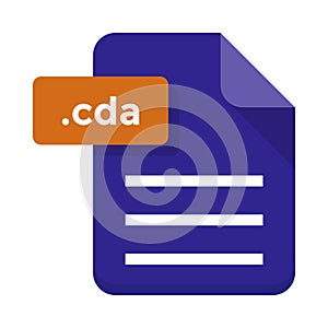 Cda file flat icon