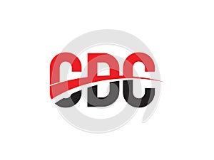 CDC Letter Initial Logo Design Vector Illustration