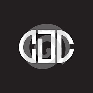 CDC letter logo design on black background. CDC creative initials letter logo concept. CDC letter design