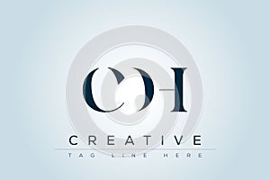 CDH abstract letter logo