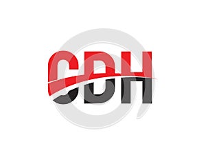 CDH Letter Initial Logo Design Vector Illustration